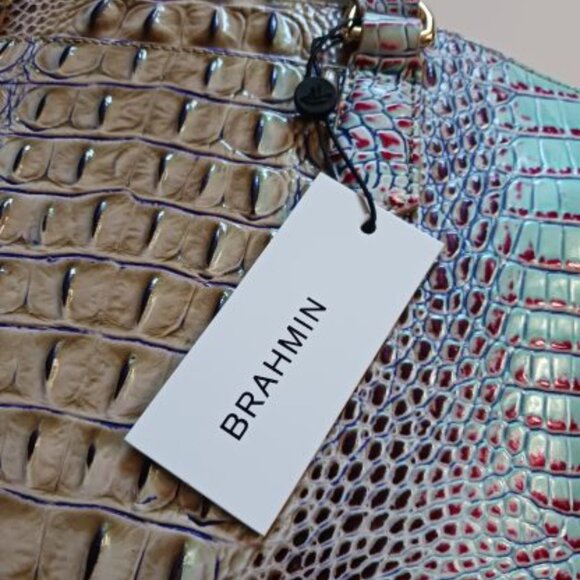 Brahmin Duxbury Satchel Seltzer Ombre Melbourne Bag Purse Handbag - Picture 7 of 13